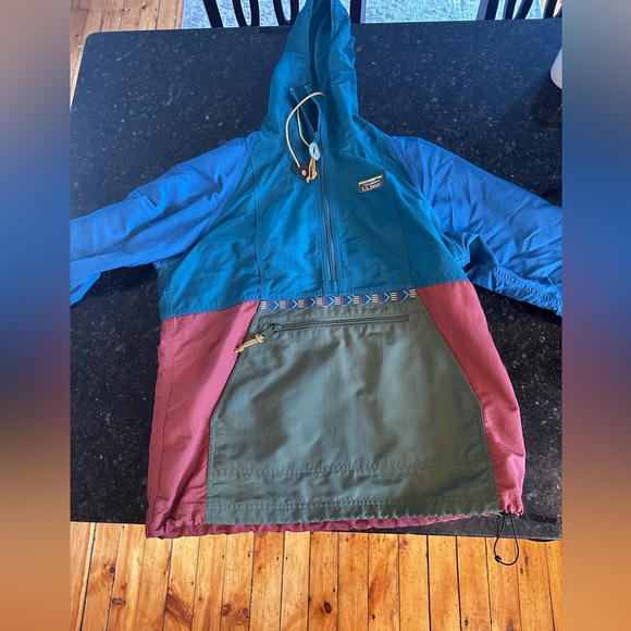 Womens LLBean Classic Anorak rain/wind pull over - Picture 2 of 4